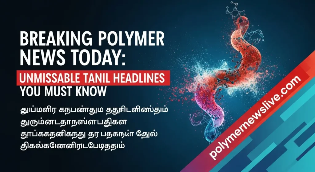 Breaking Polimer News Today: Unmissable Tamil Headlines You Must Know