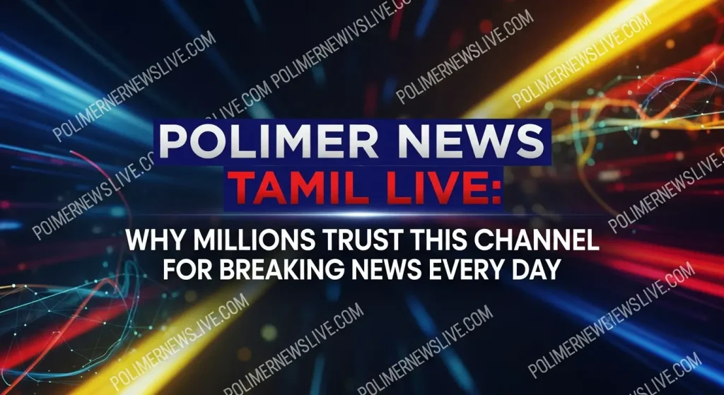 Polimer News Tamil Live: Why Millions Trust This Channel for Breaking News Every Day