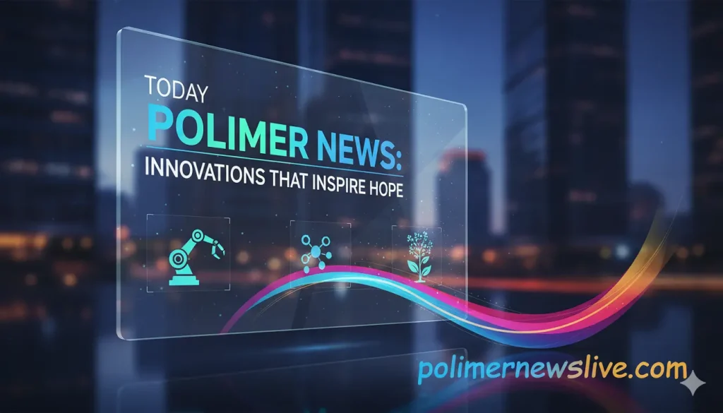 Today polimer News: Innovations That Inspire Hope Today Polimer News